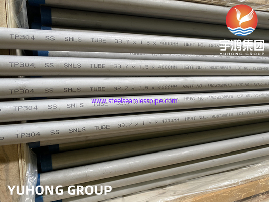 ASTM A213 TP304 /TP304L Бесшовная трубка из нержавеющей стали для теплообменника