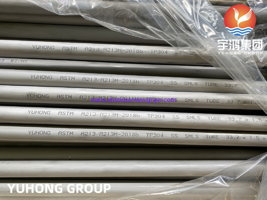 ASTM A213 TP304 /TP304L Бесшовная трубка из нержавеющей стали для теплообменника