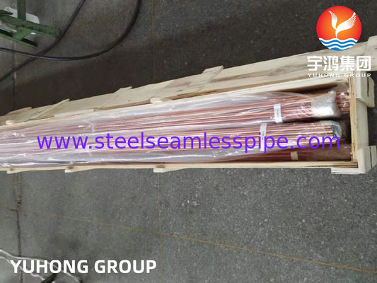 Трубка теплообменника бесшовная из меди TP2 UNS C12200 DHP по ASTM B111 / ASME SB111