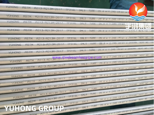 Трубка нержавеющей стали ASME SA213 TP316L (EN 10216-5) безшовная применяется для боилера