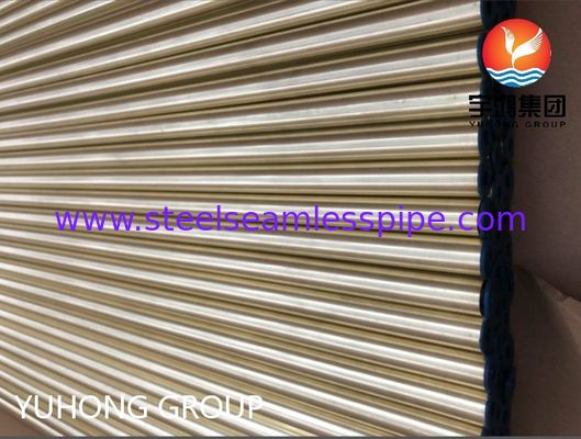 ASTM B111 C44300 O61 Бесшовная медная труба, латунная медная круглая труба для Теплообменников