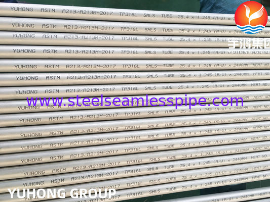 ASTM A213 TP316L S31603 SUS316L Бесшовный теплообменник из нержавеющей стали