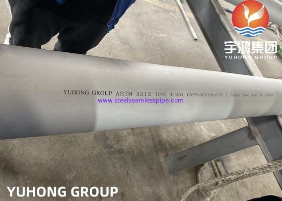 ASTM A312 UNS S31254 254SMO Дуплексные морские трубы из нержавеющей стали