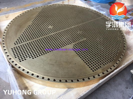 ASTM B171 C46400 Латунный сплав для трубной решетки теплообменника для сосудов под давлением