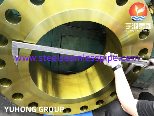 Фланец с приварной шейкой A694 F52 с антикоррозийным покрытием, кованый из углеродистой и легированной стали B16.47, устойчивый к сероводороду