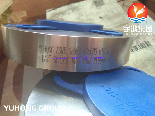 ASTM B564 Inconel 600 / UNS N06600 Никелевая сплавная сталь кованая фланцевая шейка сварки