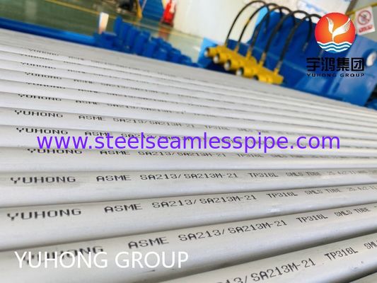 ASME SA213 TP316L Коррозионностойкая бесшовная трубка из нержавеющей стали для котла и Теплообменника с индивидуальным размером