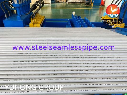 ASME SA213 TP316L Коррозионностойкая бесшовная трубка из нержавеющей стали для котла и Теплообменника с индивидуальным размером