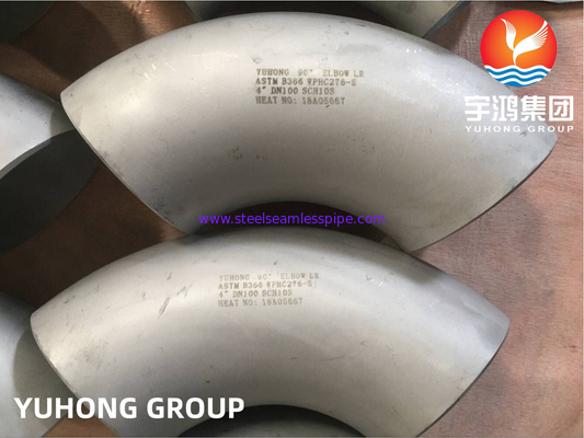 ASTM B366 UNS N10276 / Hastelloy C276 Elbow Hastelloy Steel Buttweld Fitting (Стальная фитинговая установка)