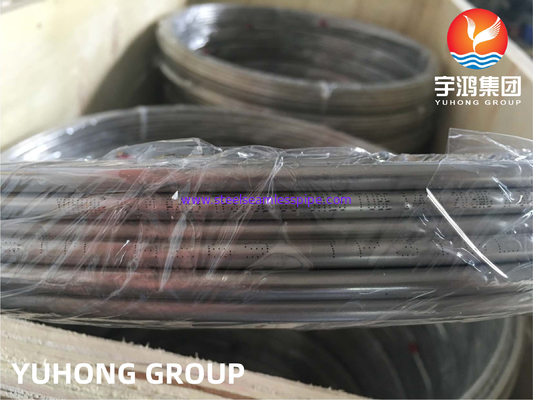 ASTM A269 TP316L, 1.4404 Бесшовная катушка из нержавеющей стали, светлая прожектованная трубка