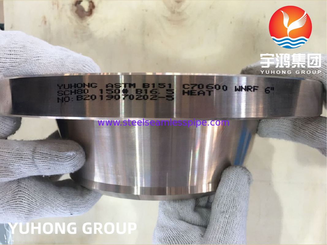 ASTM B151 C70600 2.0872 Ку-Ни сплав кованный фланц с сварной шеей RF B16.5