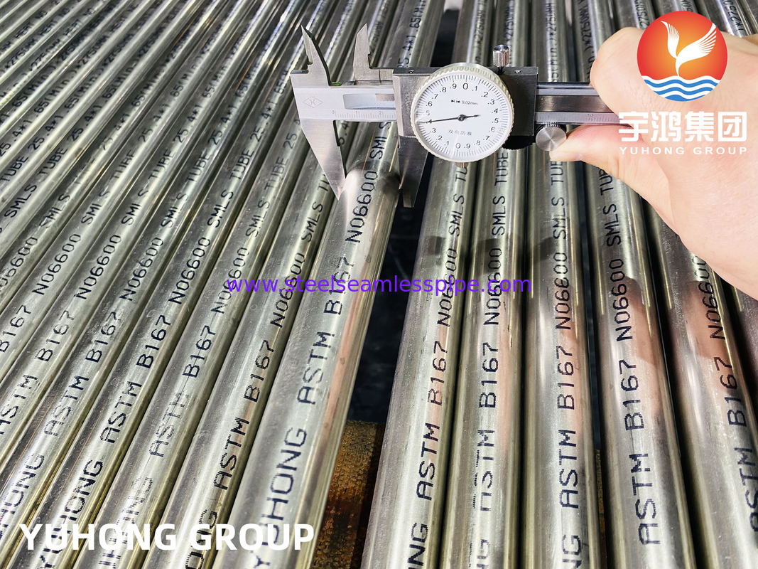 Ядерный реактор Использованная труба ASTM B167 Inconel 600 / UNS N06600 Бесшовный тип