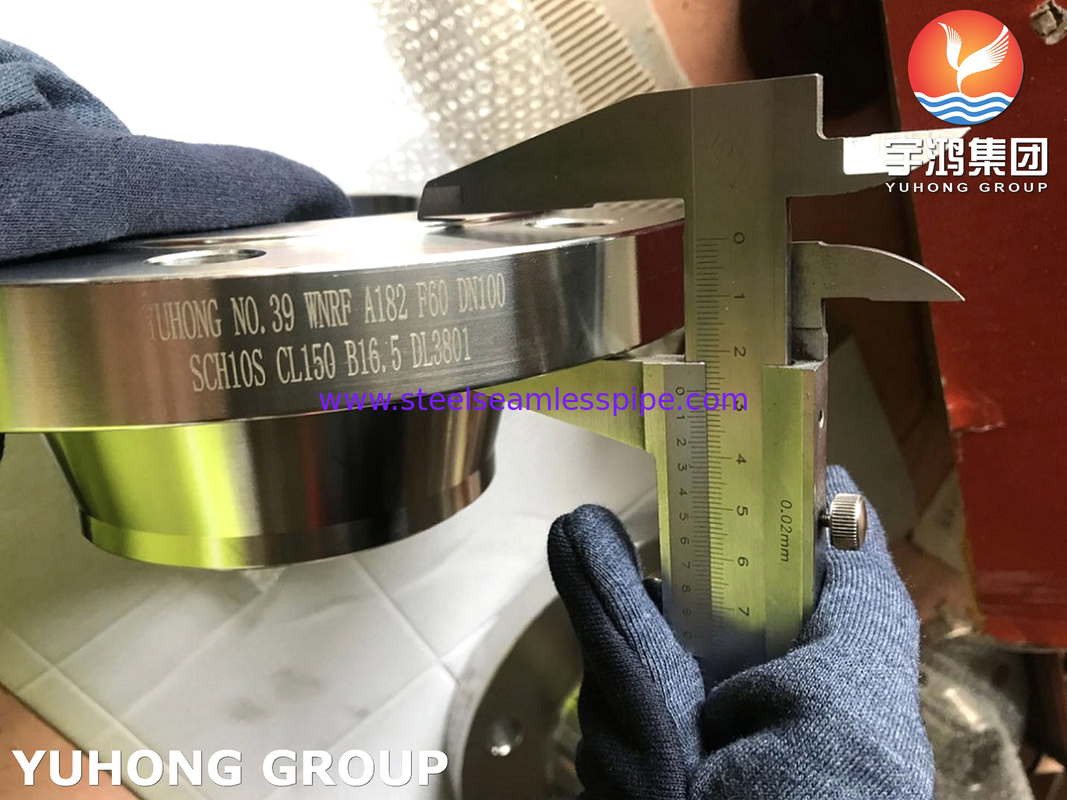 SA182 F60 / UNS S32205 Кованый дуплексный фланец из стали, приварной встык, с подъёмной поверхностью RF ANSI B16.5, для оборудования очистки сточных вод