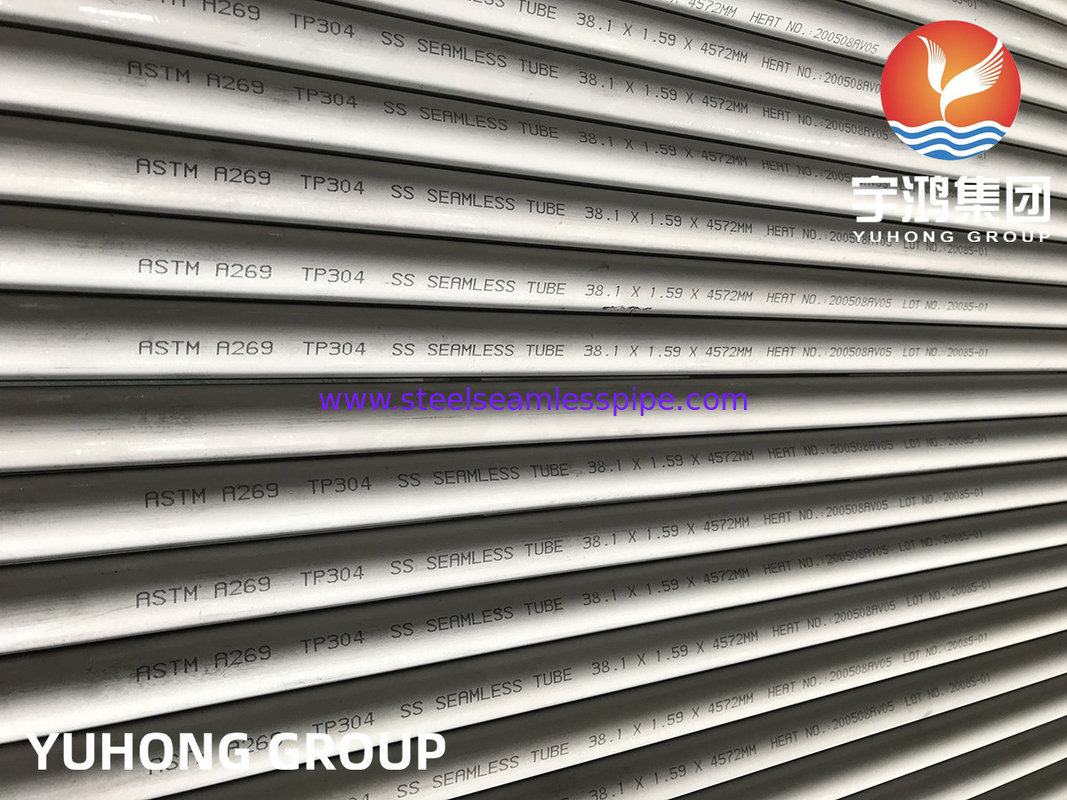 Труба для теплообменника, ASTM A269 TP304, 1.4301 Бесшовная труба из нержавеющей стали для обогревателей