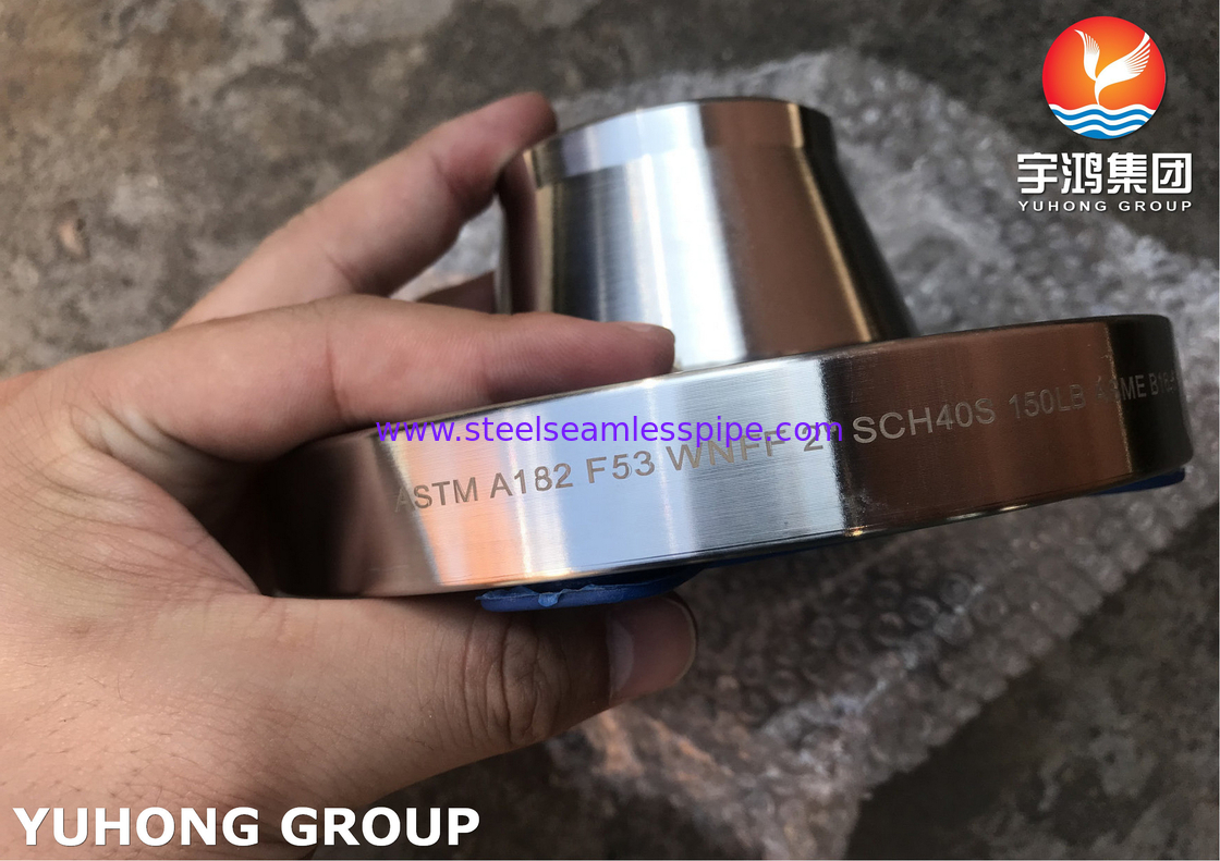Сверхдвойные стальные фланцы ASTM A182 F53, UNS S32750 Фланцы сварной шеи, RF, FF, B16.5
