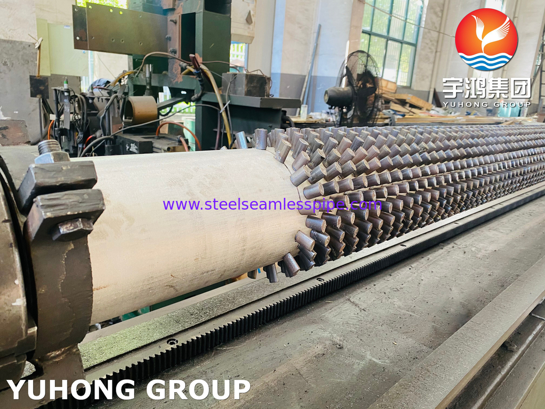 HFW Studded Fin Tube: ASME SA213 TP347H Base Tube с 11% Cr Steel Studs для нагревателя с огневой установкой