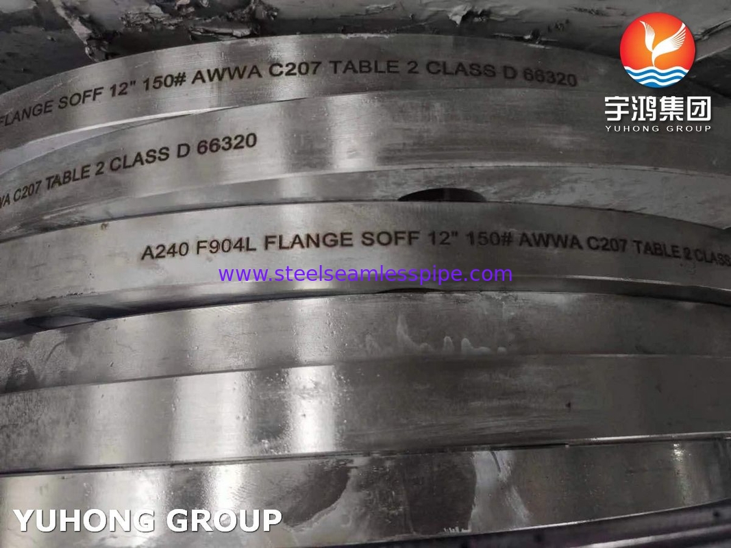 ASTM A240 F904L Нержавеющая сталь AWWA C207 Таблица 2 Класс D Сдвиг на фланце FF