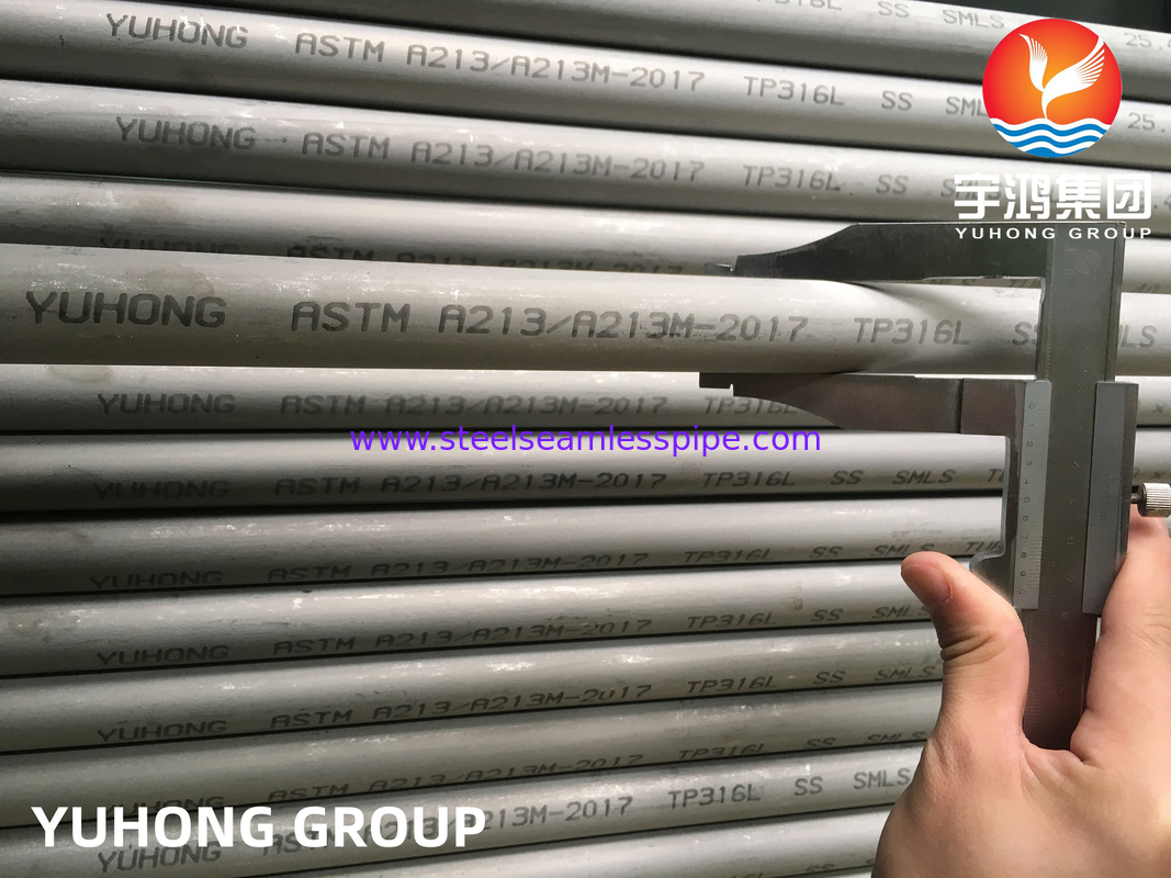 ASME SA213 TP316L Бесшовная труба из нержавеющей стали BWG 20 0,89 мм для сухоохладителя