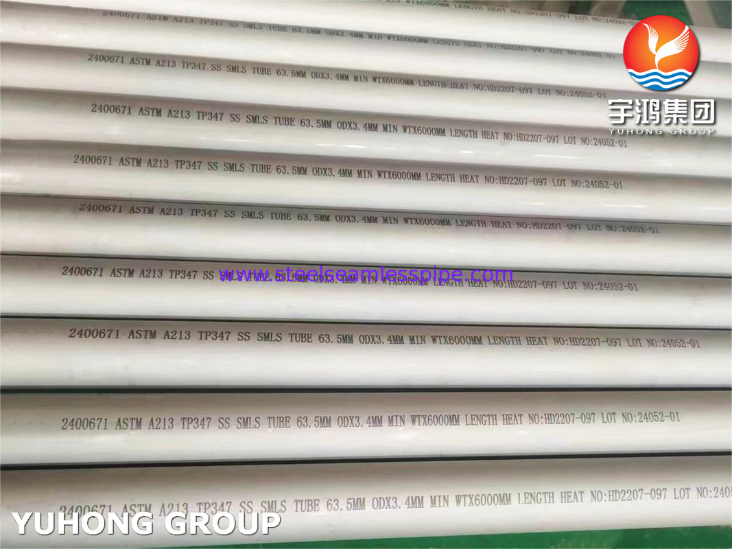 ASTM A213/ASME SA 213 TP347/TP347H Бесшовная трубка из нержавеющей стали в теплообменном котле