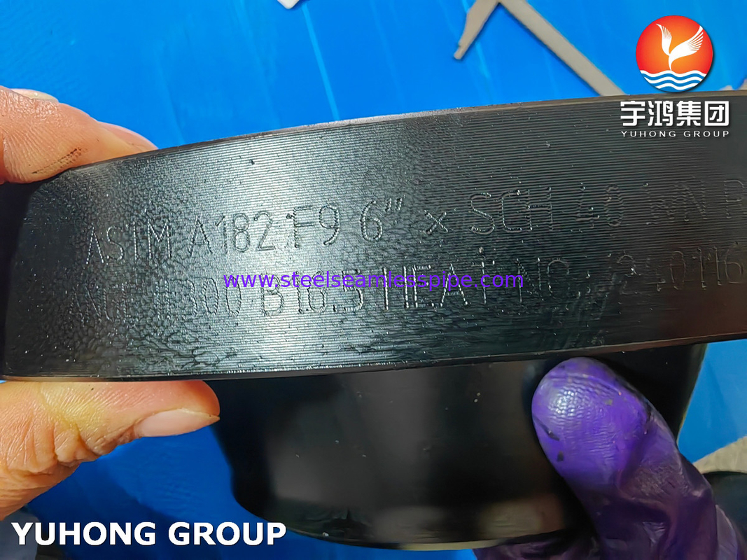 ASTM A182 Gr F9 Сплавная стальная фланцевая шейка сварки ASME B16.5 Кованая фланцевая шейка WNRF