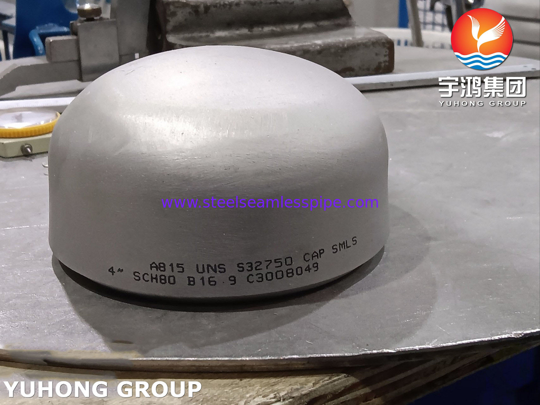 АСТМ A815 SAF2507 / UNS S32750 Супер-дуплексная стальная крышка B16.9 BW