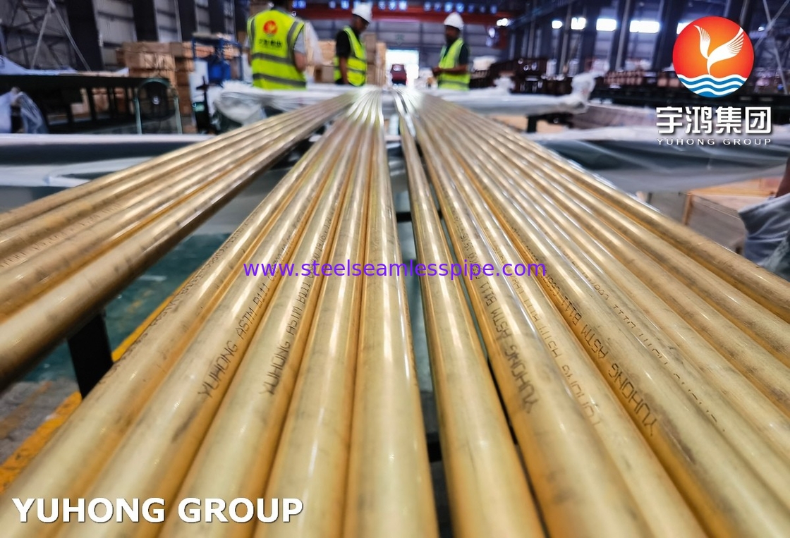 C68700 Бесшовная трубка из медного сплава ASTM B111 для теплообменников