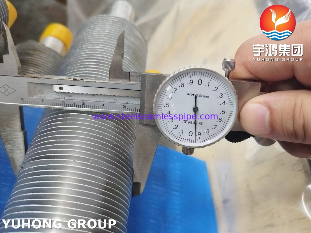 Тип L Рангированная трубка ASME SA249 TP316L с Al1100 для воздухоохладителя