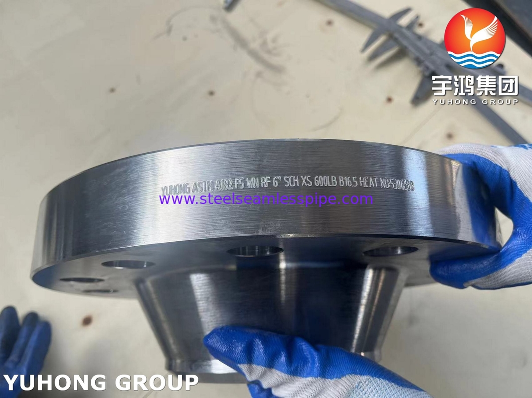 ASTM A182 F5 Орифицированная сварная шейка RF фланц B16.5 для отличной высокой температуры