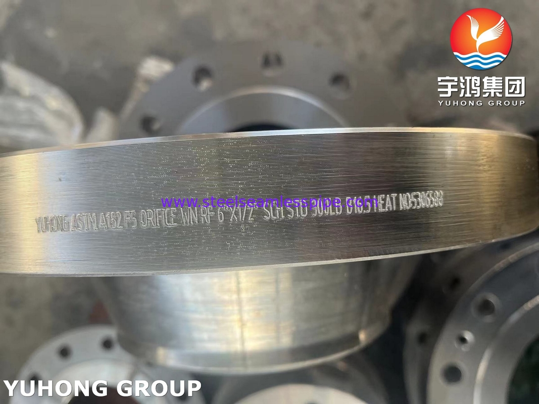 ASTM A182 F5 Сплавная сталь кованая сварная шея WN фланц RF B16.5