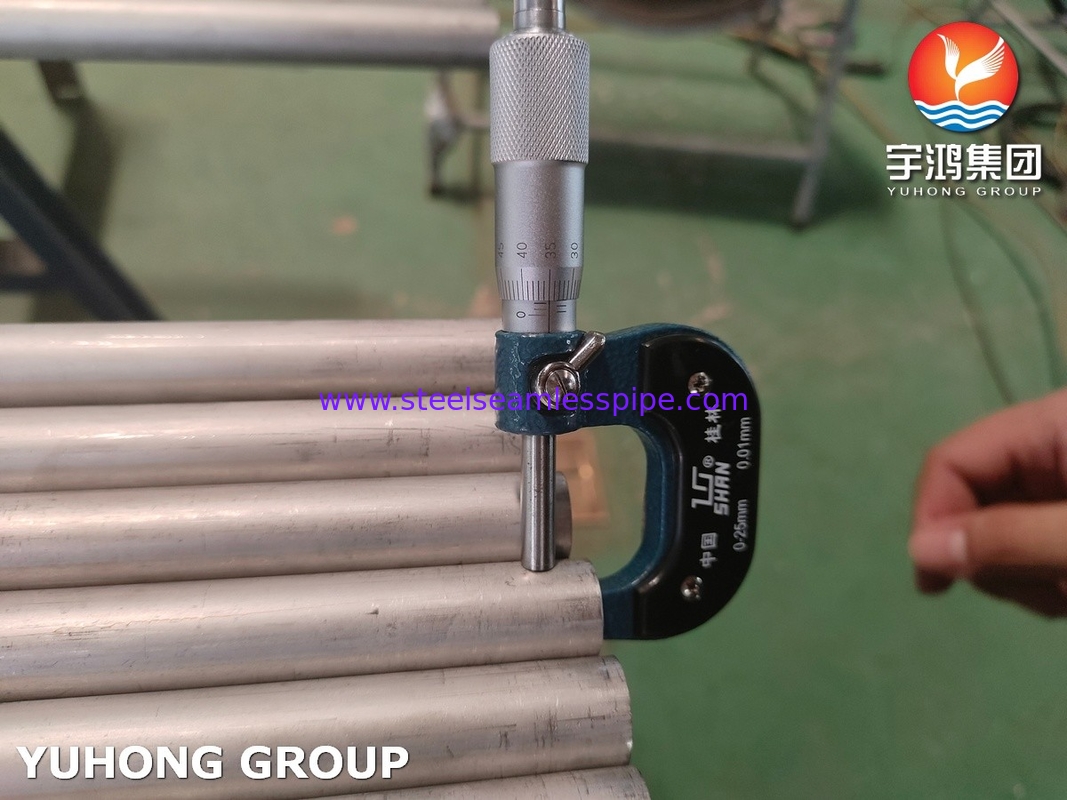 ASME SA789 / ASTM A789 S32750 Дуплексная стальная бесшовная трубка для теплообменника, химическое применение