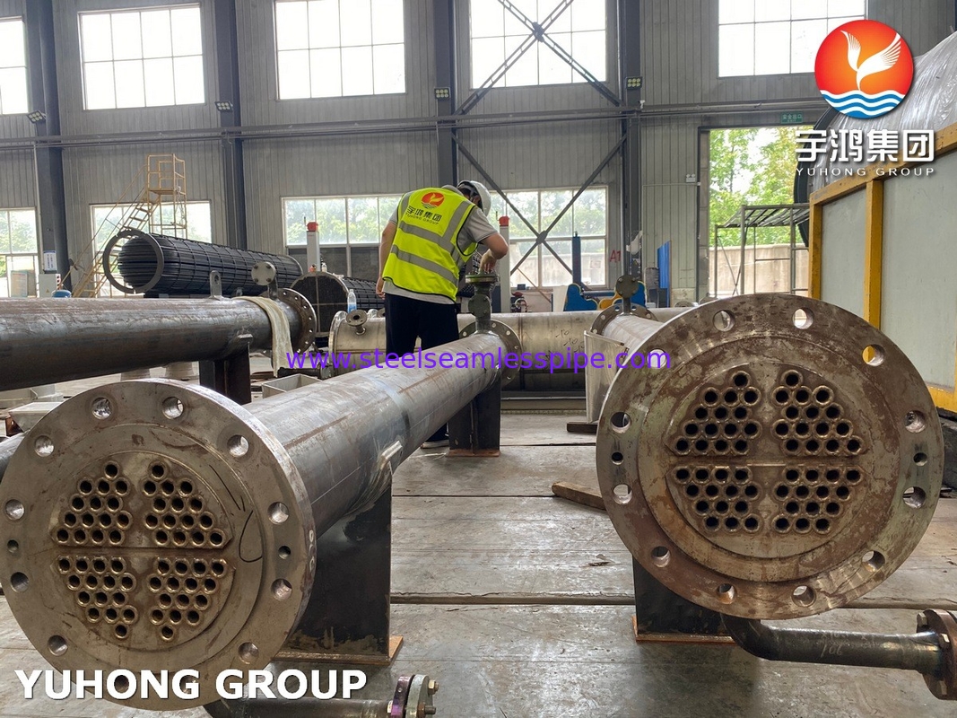 Шелл и трубный теплообменник с трубами SS31803 SA-106 класса B Shell ASME раздел VIII