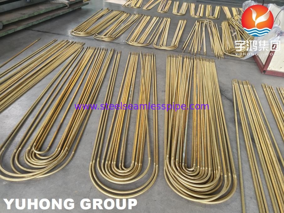 B359 C44300 C44500 Copper Alloy Low Fin Tube U Bend For Heat Exchangers ASTM B154-16 Протоколы для теплообменников