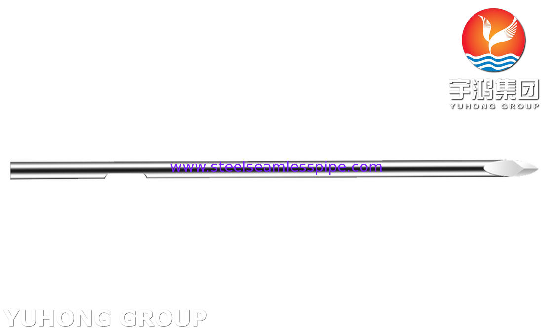 30G Нержавеющая сталь с канавкой для сбора крови, бевел с твердым наконечником иглы, ISO9626