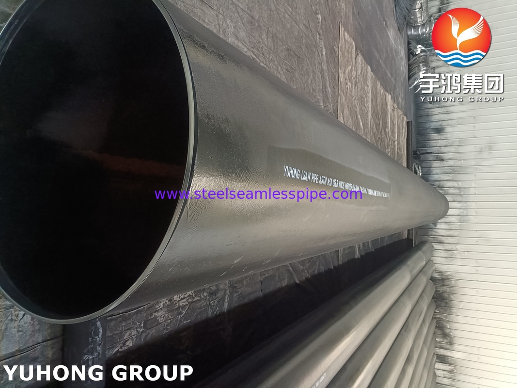 ASTM A53 / ASME SA53 Степень B LSAW Сварные трубы из углеродистой стали NACE для промышленных труб