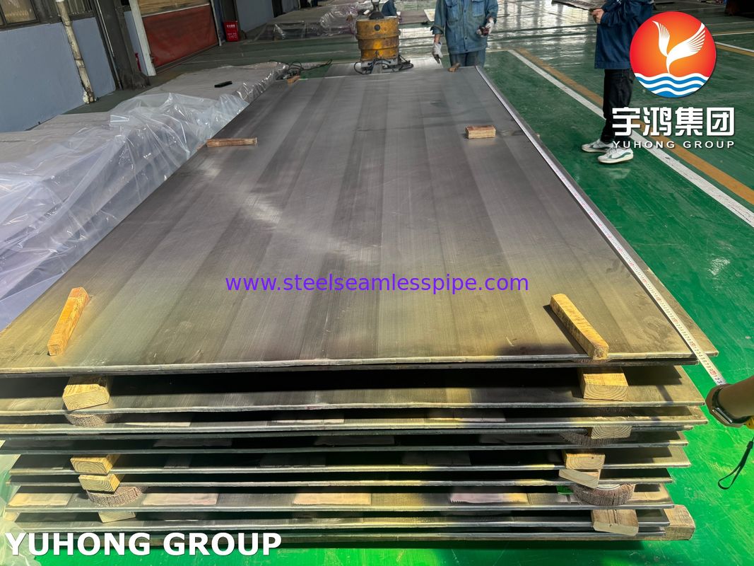 Площадь с пластинкой для взрывчатки ASME SA516 Gr.70 Пластина из углеродистой стали ASME SB127 Monel 400