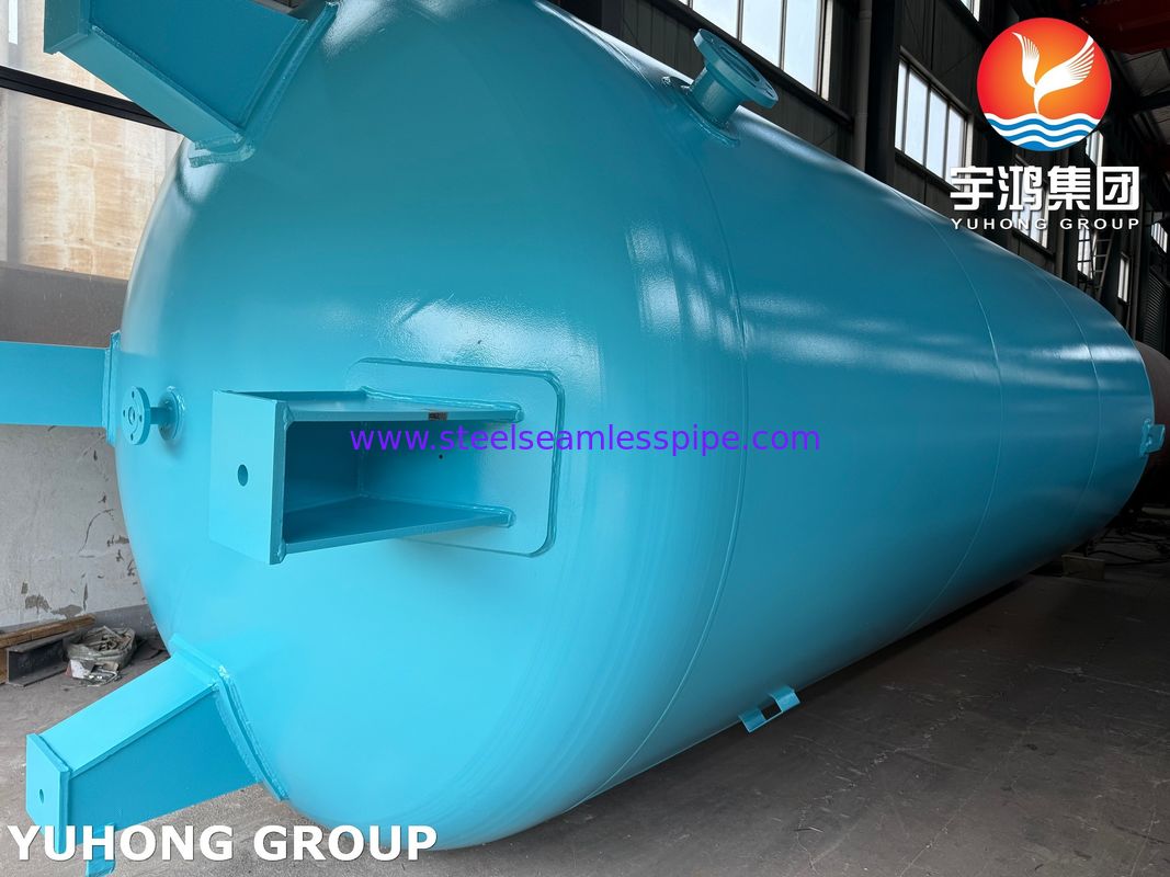 Сварной сосуд высокого давления ASME SA516 GR.70 для требовательных промышленных условий, спроектированный в соответствии с ASME VIII IBC 2018 ASCE 7 NACE