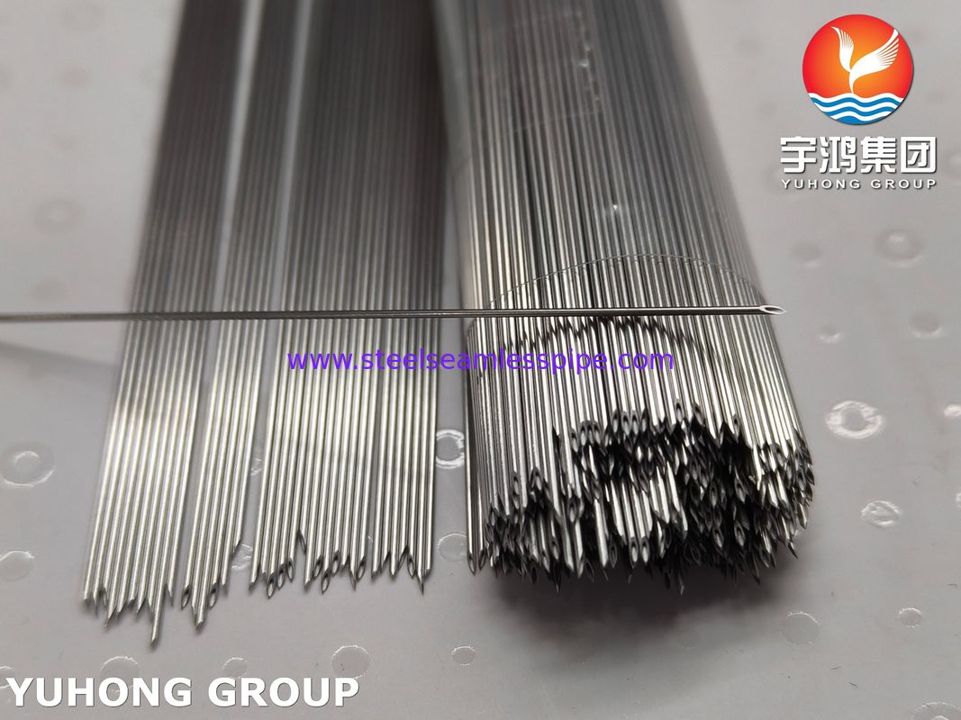 SUS304 Нержавеющая сталь медицинского качества внутривенная внутривенная игла трубка, задний угол резки