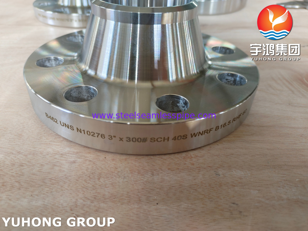 Фланцы ASTM B462 UNS10276 WNRF из никелевого сплава для приварки встык от 1/2" до 24"