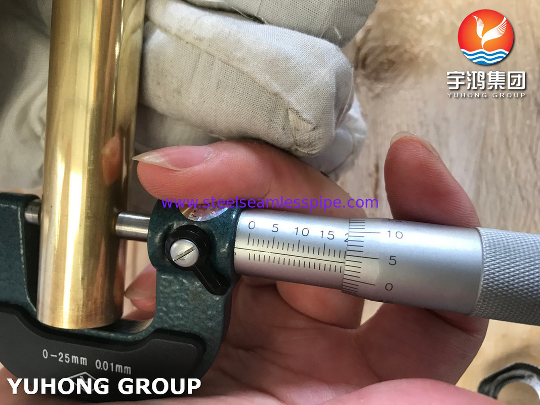 Труба из медно-никелевого сплава ASTM B111 / ASME SB111 C44300 для конденсаторов и теплообменников