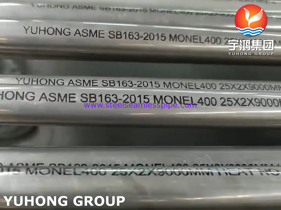 ASME SB163 MONEL 400 (UNS N04400) Бесшовные трубы из никелевого сплава для теплообменников и конденсаторов
