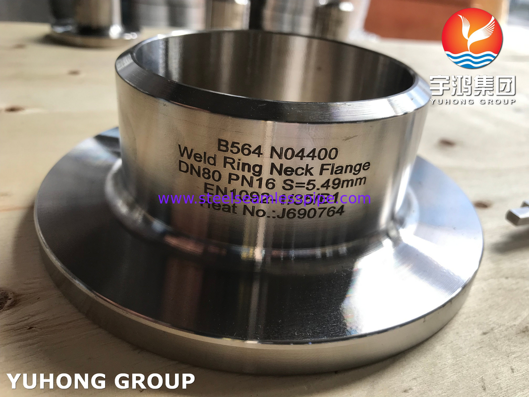 N04400 Фланги WNRF Соответствующие ASTM B564 высокопроизводительные коррозионностойкие фланги