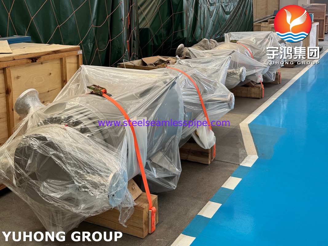 ASME VIII-1 U-Tube Heat Exchanger Clad UNS N06600 для хлорно-щелочных процессов NACE MR0175