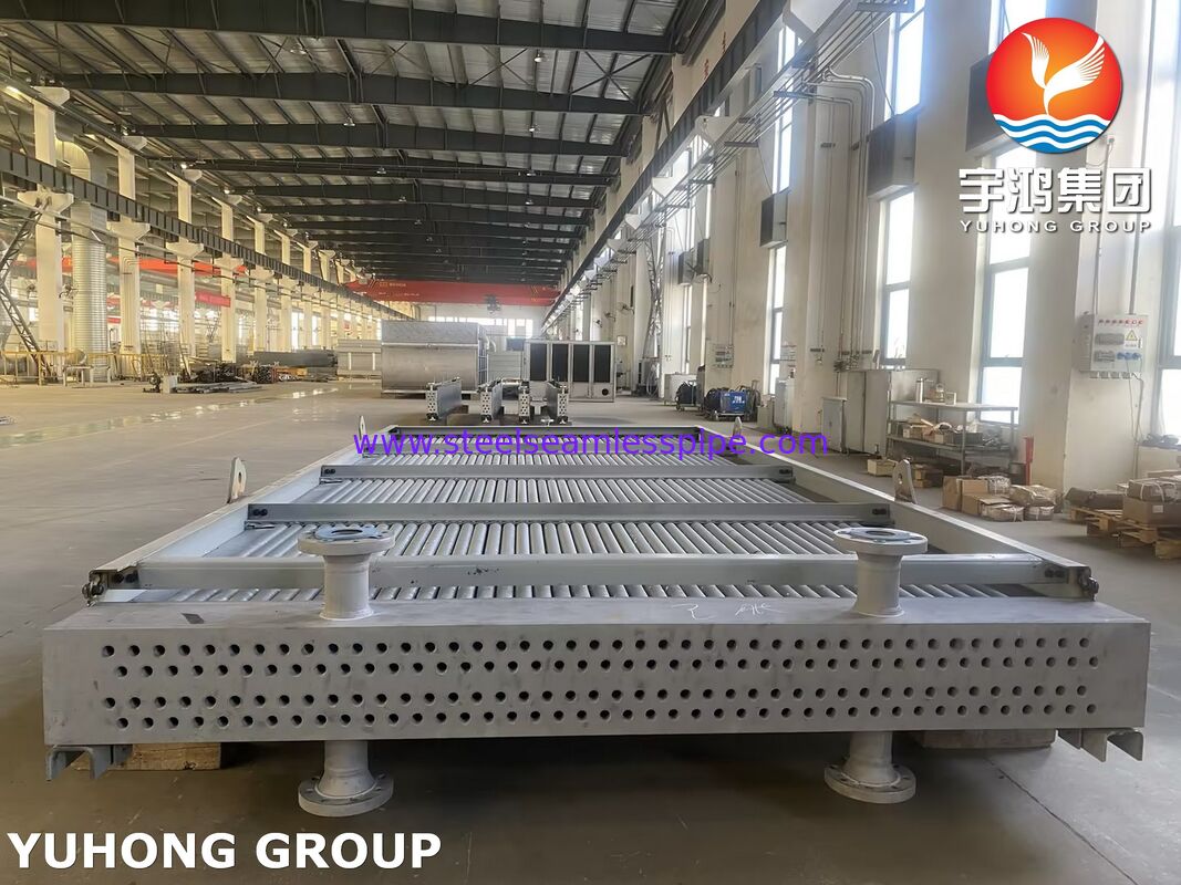 Пучок труб воздушного охладителя из сплава Monel 400 с экструдированными алюминиевыми ребрами и бесшовными трубами ASME SB163