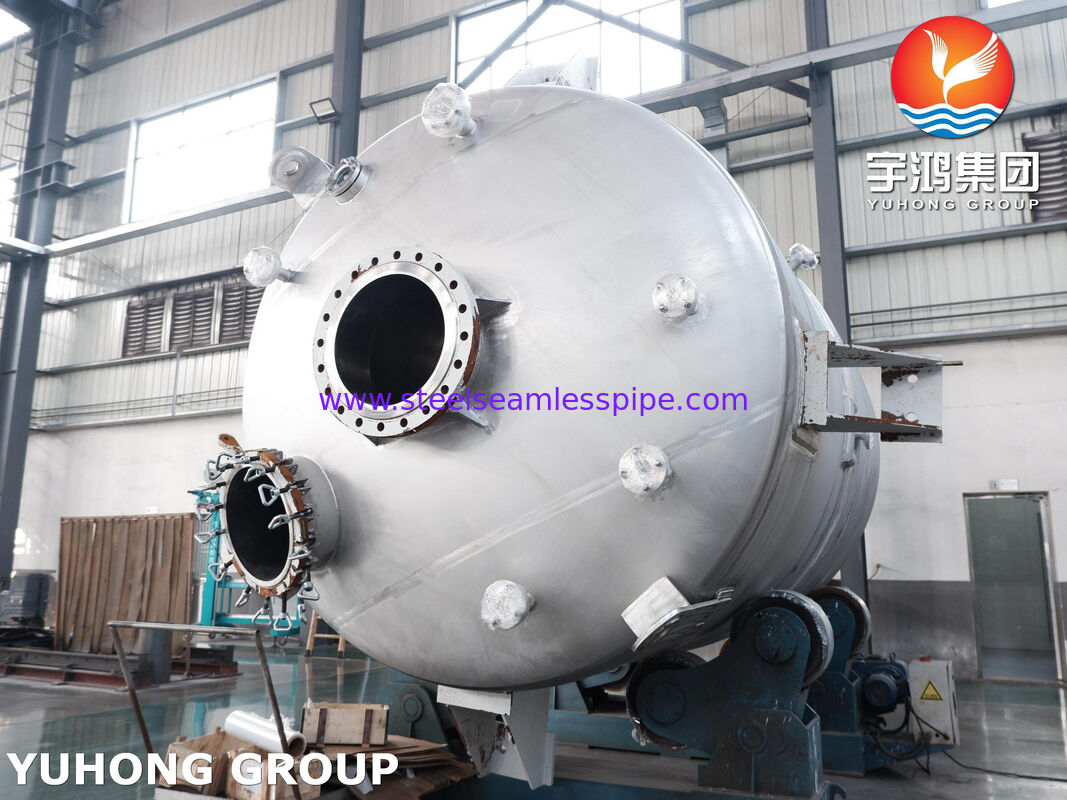 Реакторный сосуд с рубашкой, сертифицированный по ASME U Stamp, из углеродистой стали SA516 Gr.70 с мешалкой для перемешивания