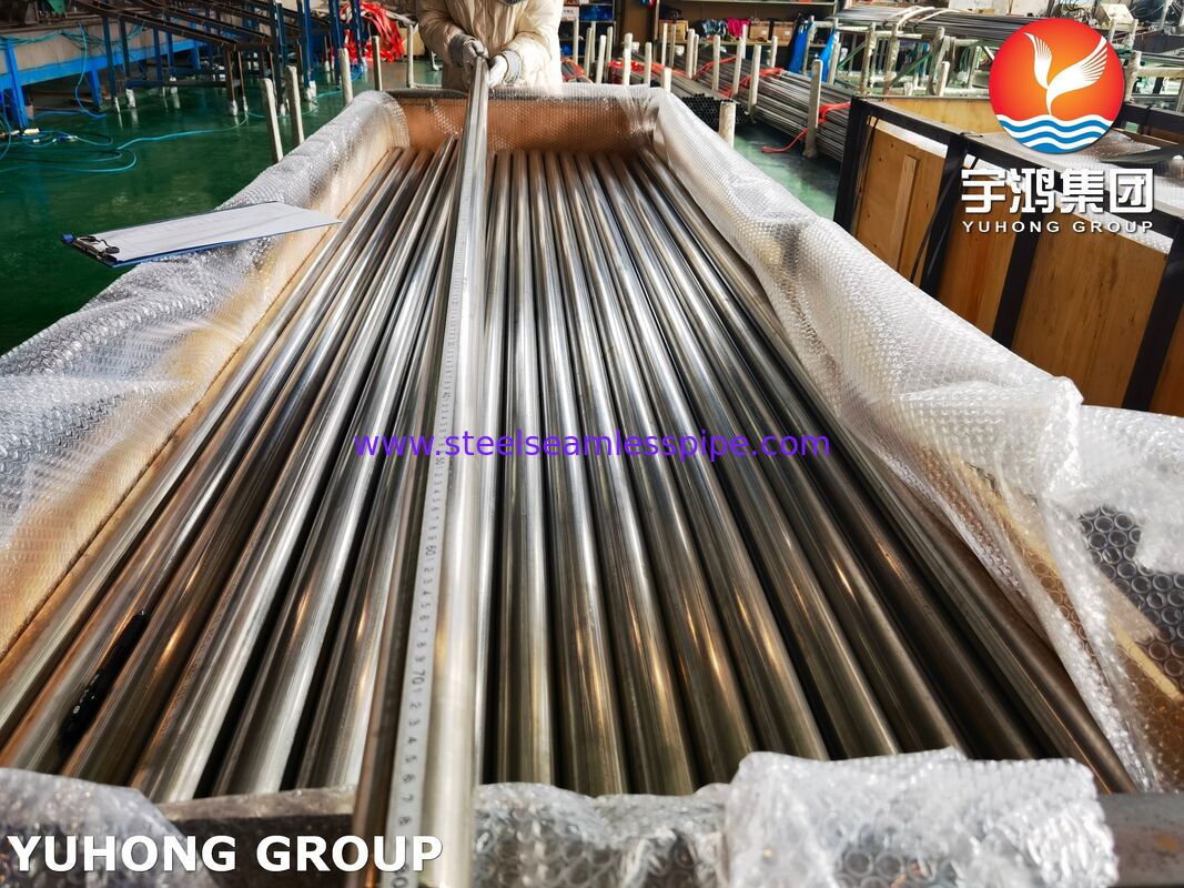 Светлая прожектованная трубка ASTM A249 TP304 Сварная трубка из нержавеющей стали для теплообменников