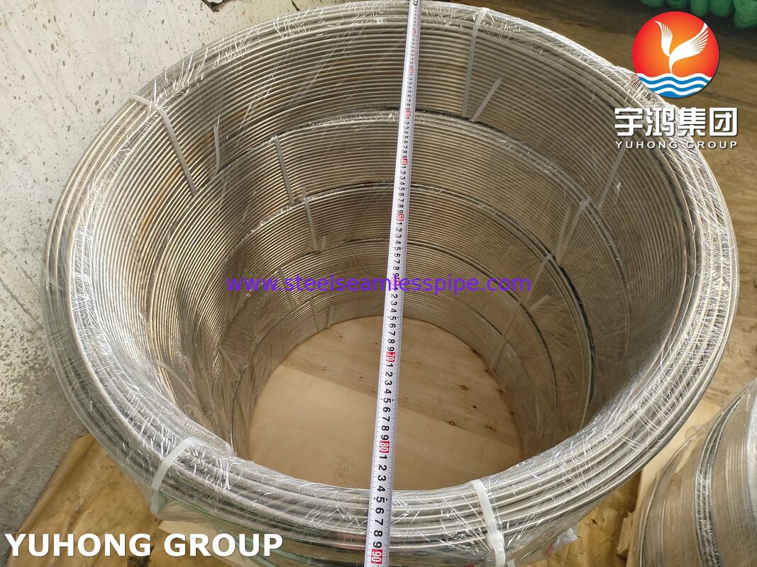 ASTM A269 TP316L Нержавеющая сталь Светлая прожектованная катушка для применения в промышленных жидкостях