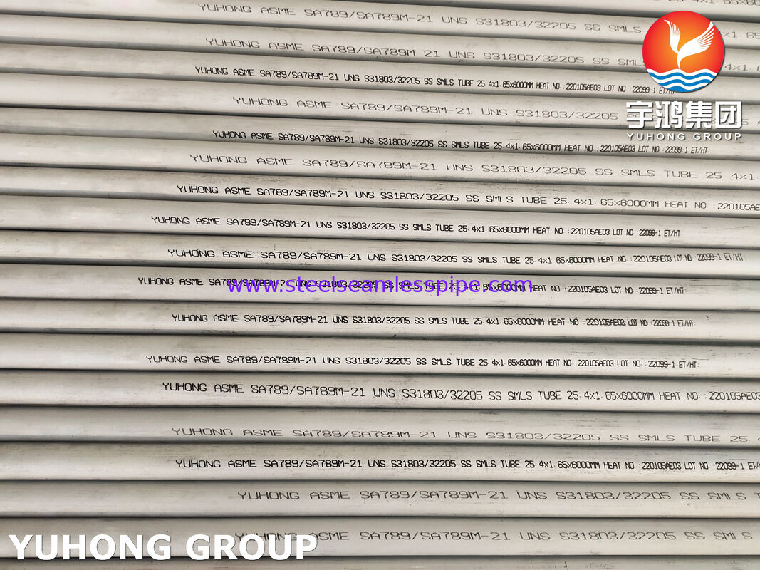 ASTM A789 S31803 & S32205 Дуплексная нержавеющая сталь Бесшовная сварная трубка для промышленности