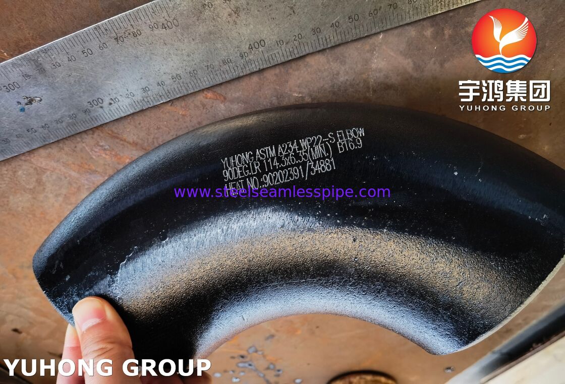 ASTM A234 WP22 90° Elbow Cr-Mo Alloy Steel Tube Fitting for Medium-High Temperature & Pressure Tubelines