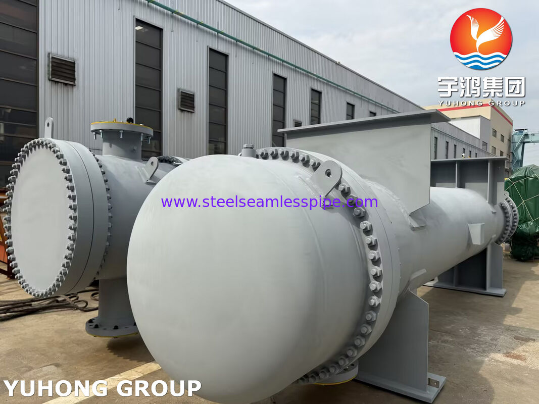 Кожухотрубный теплообменник из углеродистой стали с трубами ASME SA179 и трубной решеткой SA266 Gr.2 для охлаждения воды, масла, пара и газа