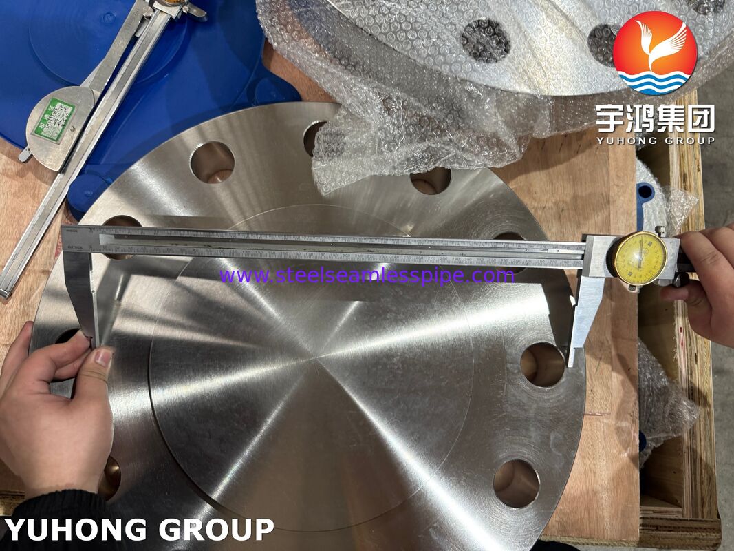 ASTM A182 F51 Дуплексная сталь 2205 глухая фланцевая заглушка ASME B16.5 BLRF фланец из дуплексной стали
